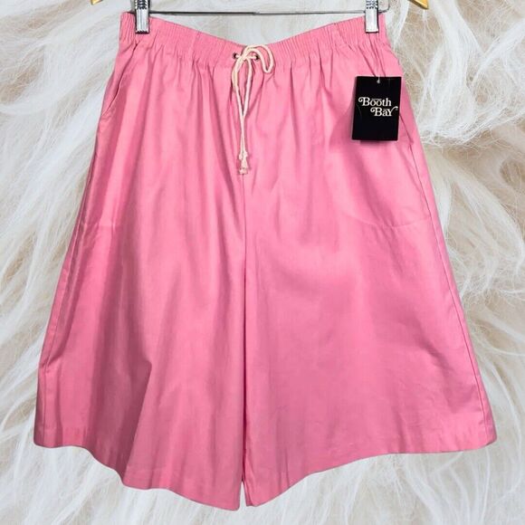 Vintage Bermuda Short Women Size 14 Pink Super High Rise Baggy Barbie Pull On